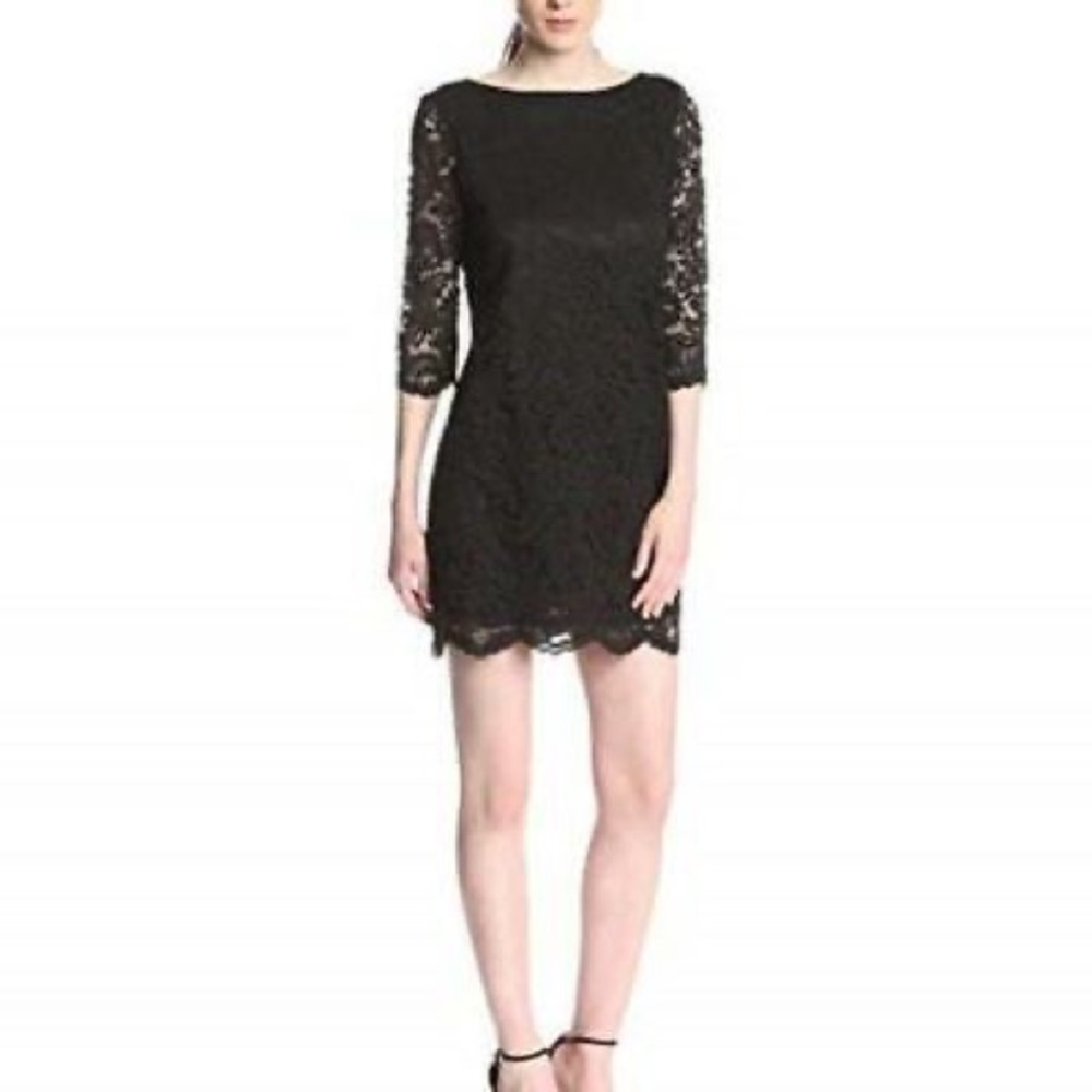 Michael Stars Black lace dress size L